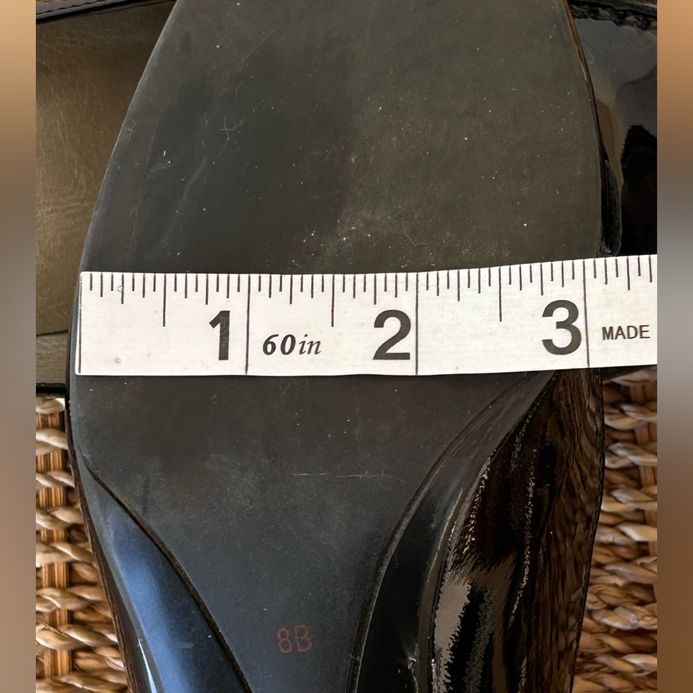 Talbots Brand Women’s Loafer Style Heels Black Patent Leather‎ Size 8B - Picture 10 of 12